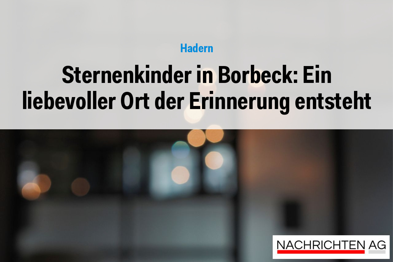 Sternenkinder in Borbeck: Ein liebevoller Ort der Erinnerung entsteht