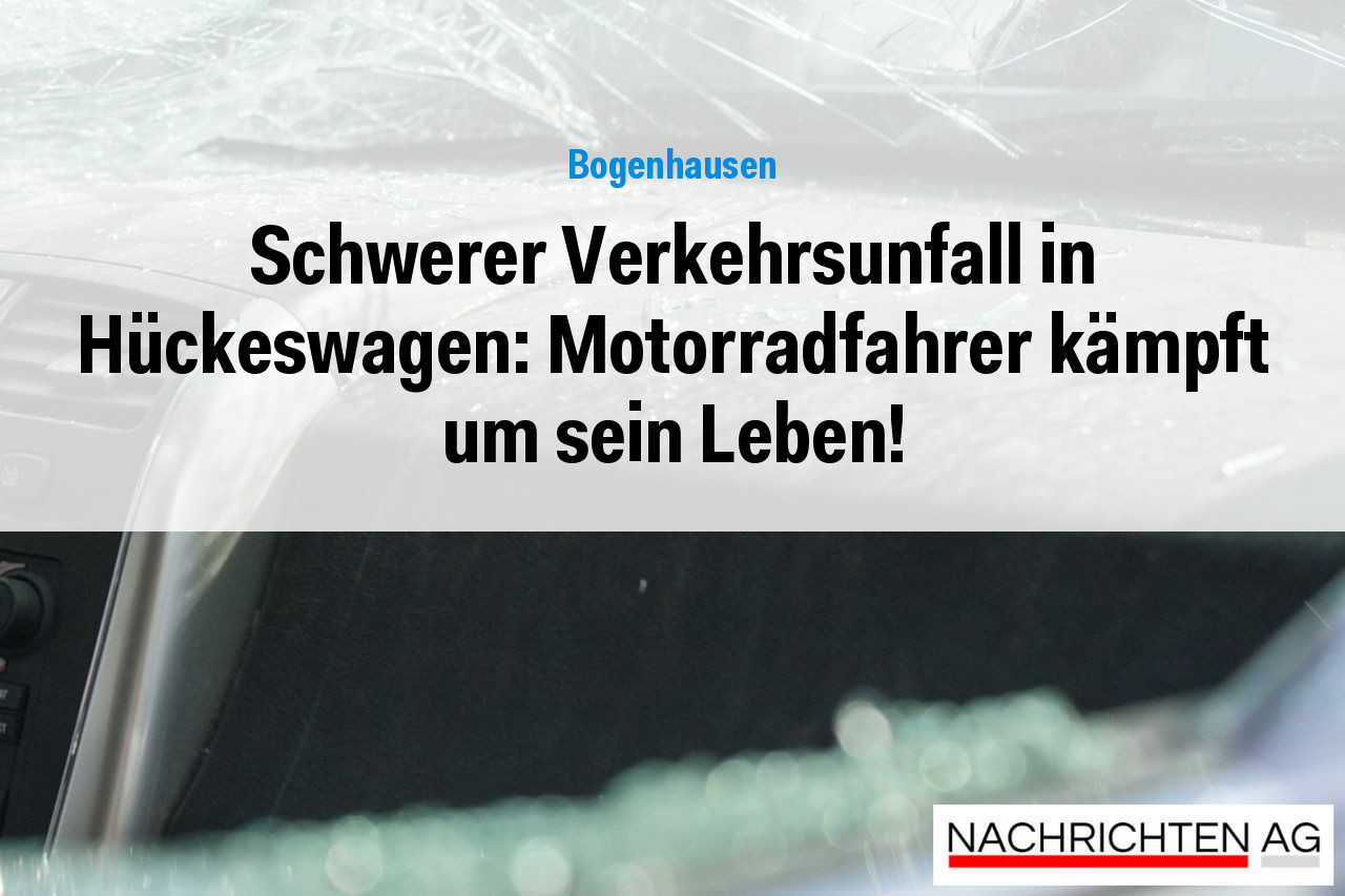 Schwerer Verkehrsunfall in Hückeswagen: Motorradfahrer kämpft um sein Leben!